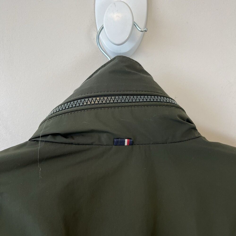 Tommy Hilfiger Men's Nylon Deerfield Zip Up Jacket Green Built in Hood Sz Large - Picture 14 of 14
